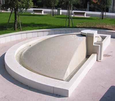 marble fountain